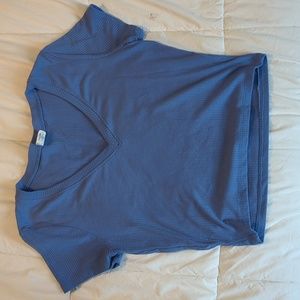 Tilly's Cropped V-neck Tee